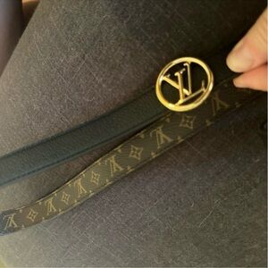 Louis Vuitton circle 20mm reversible belt